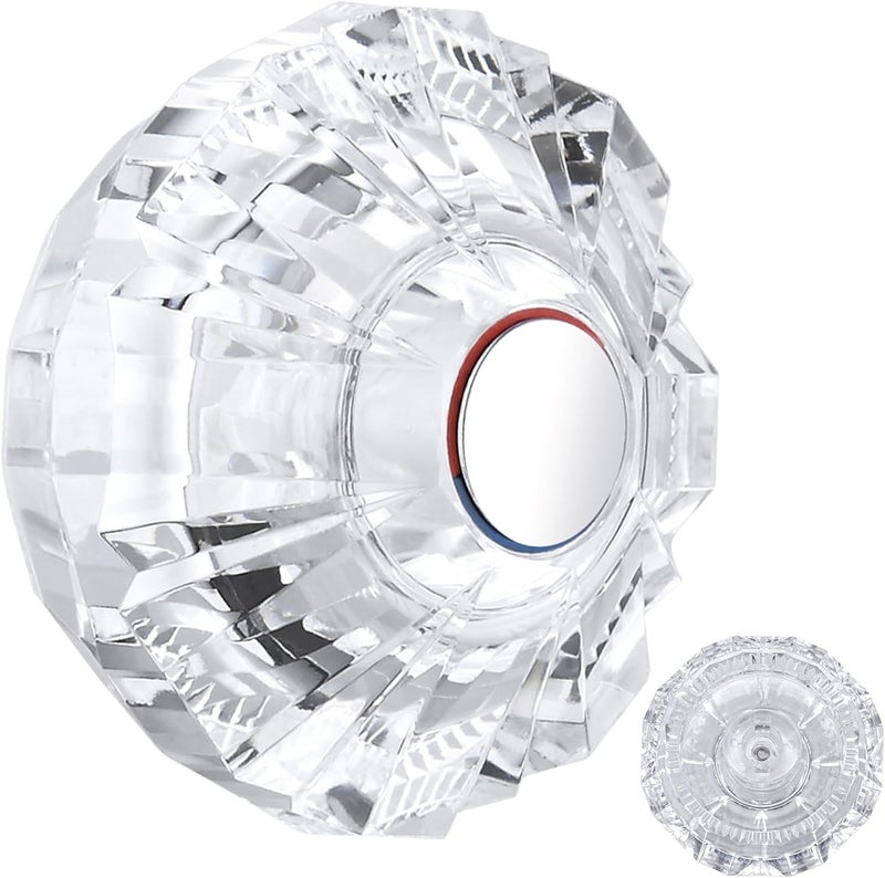 gcbcrit Shower Knob Replacement for 940-240 & 940-950A, Compatible with Price Pfister Avante Single Handle Tub & Shower Faucets, Clear Acrylic - Image 1
